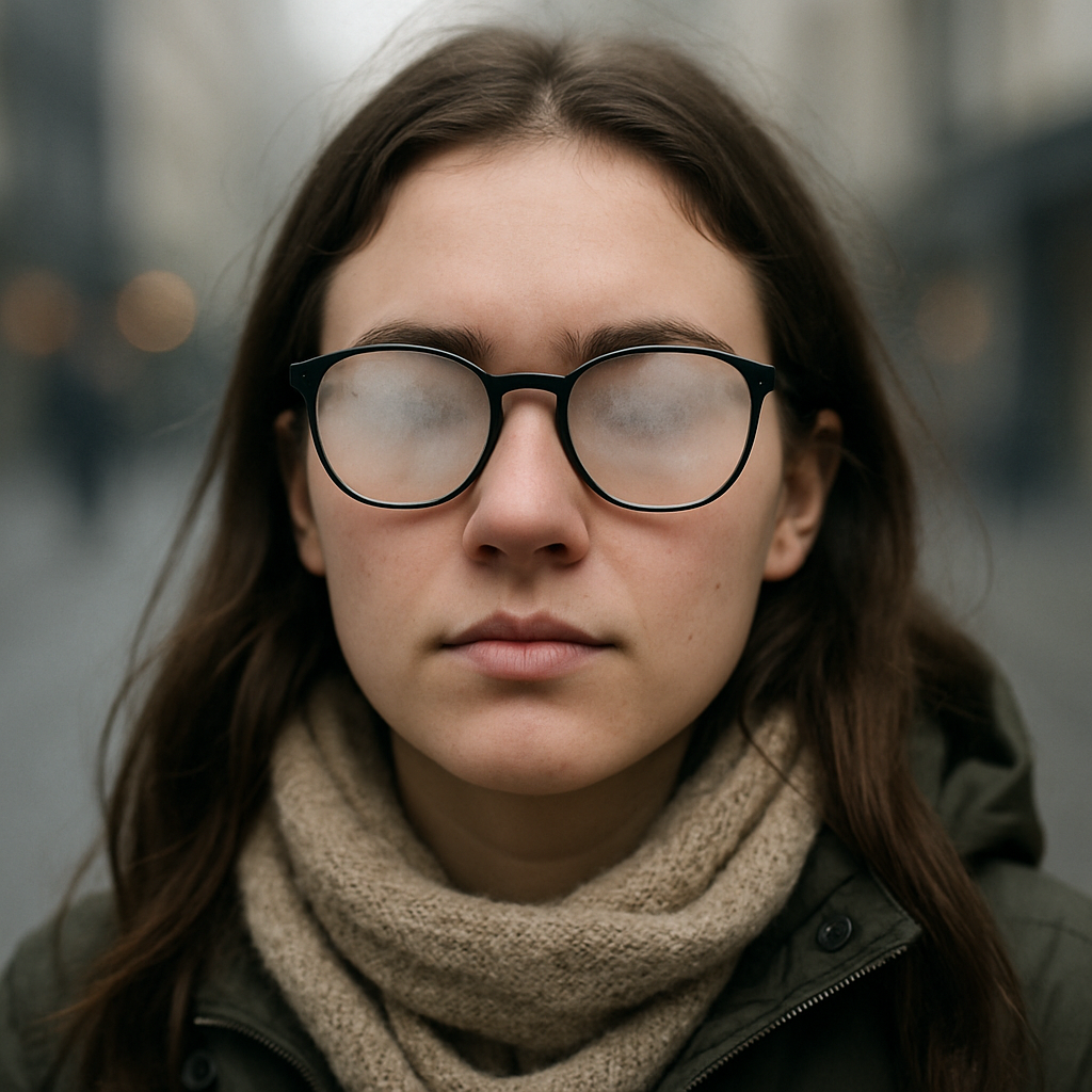 foggy vision glasses blurred